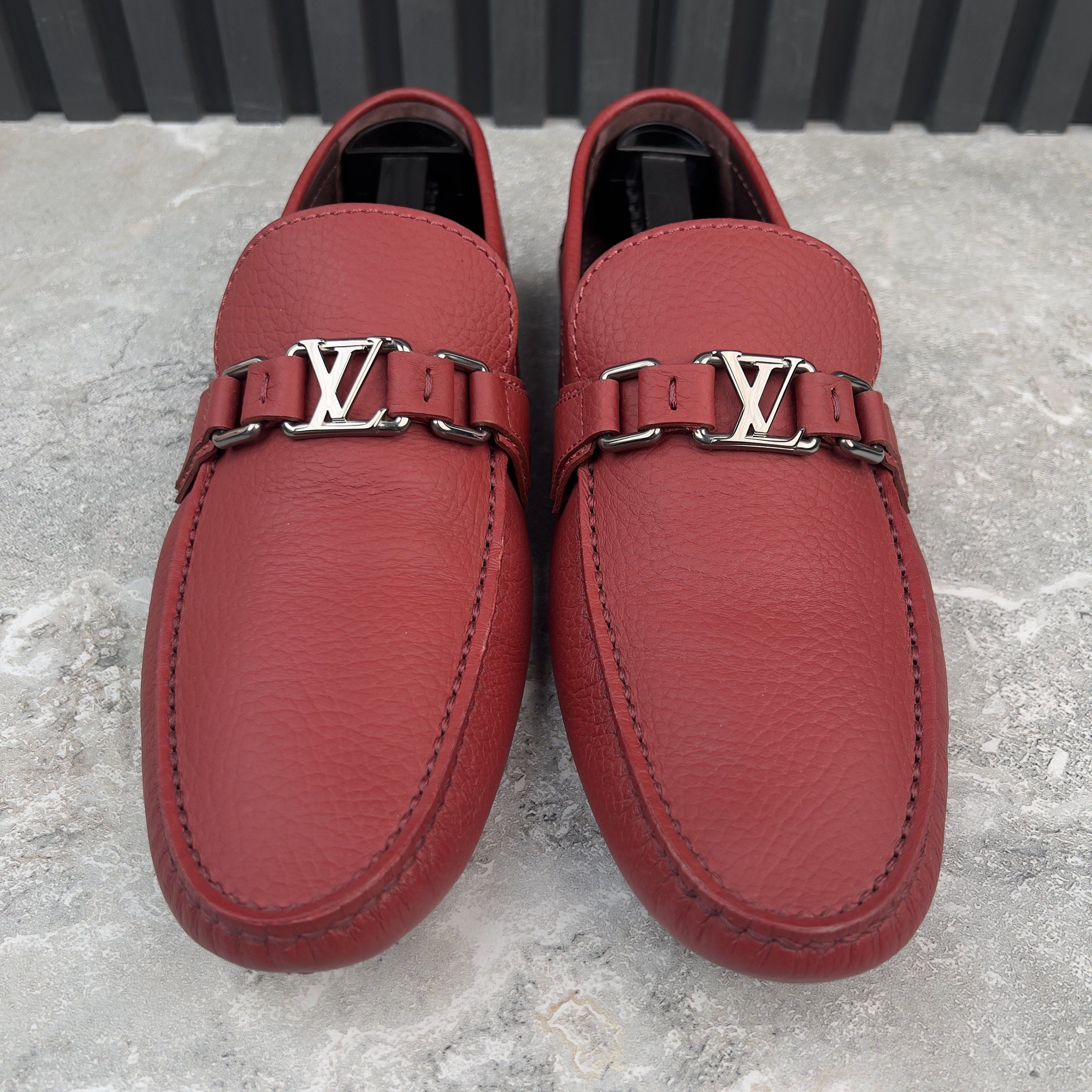 Louis Vuitton Hockenheim Driving Moccasin Grain Leather Size US 9.5 / EU 42-43 - 4 Thumbnail
