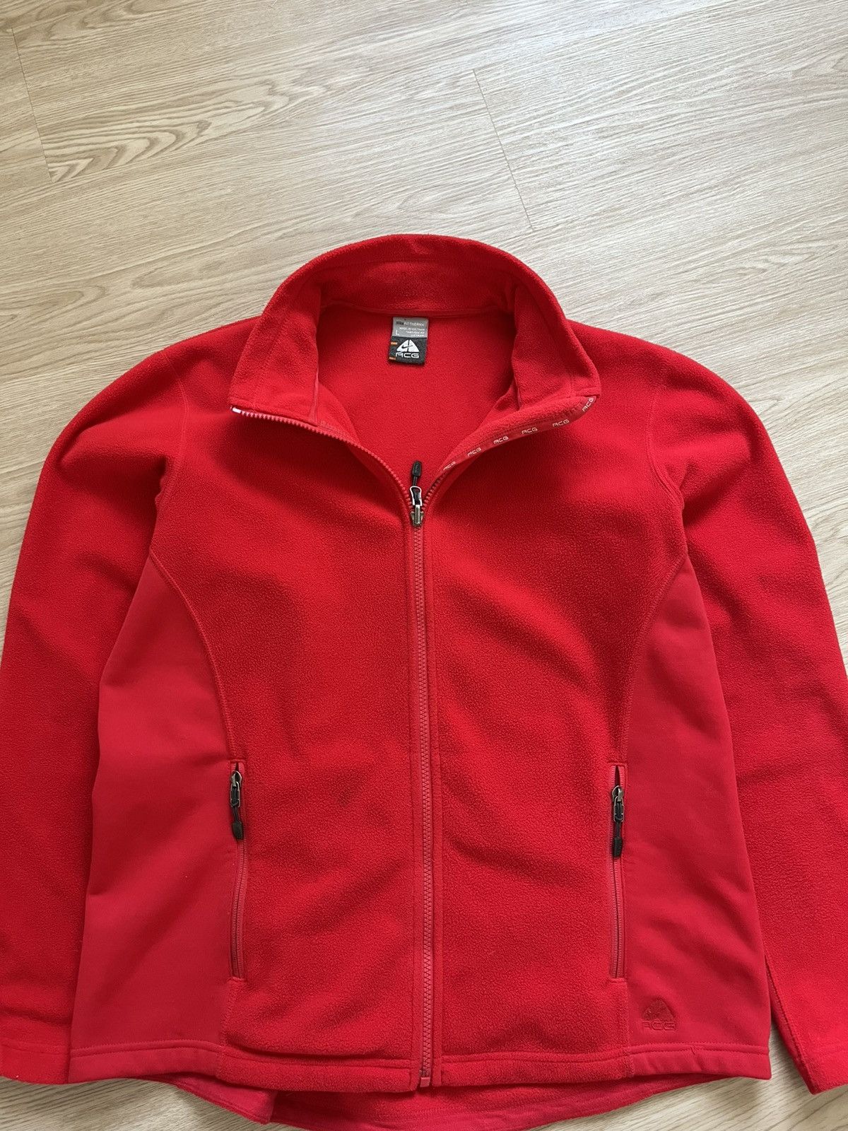 Nike × Nike ACG × Vintage Vintage Womens Nike ACG Therma Fleece Full Zip Up Size L / US 10 / IT 46 - 7 Thumbnail