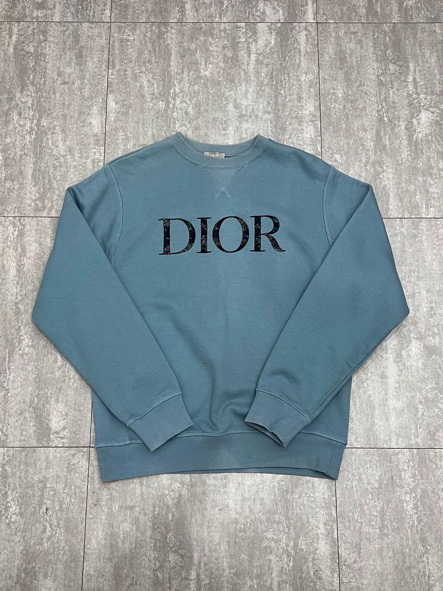 Dior Dior Retro Blue Hoodie S Women Size S / US 4 / IT 40 - 1 Thumbnail