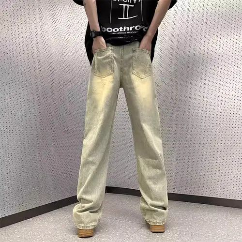 Japanese Brand Vintage loose fitting straight leg jeans Size US 34 / EU 50 - 4 Thumbnail