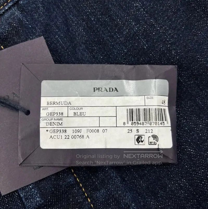Prada Prada Logo Cotton Summer Shorts for Men. Size US 30 / EU 46 - 6 Thumbnail