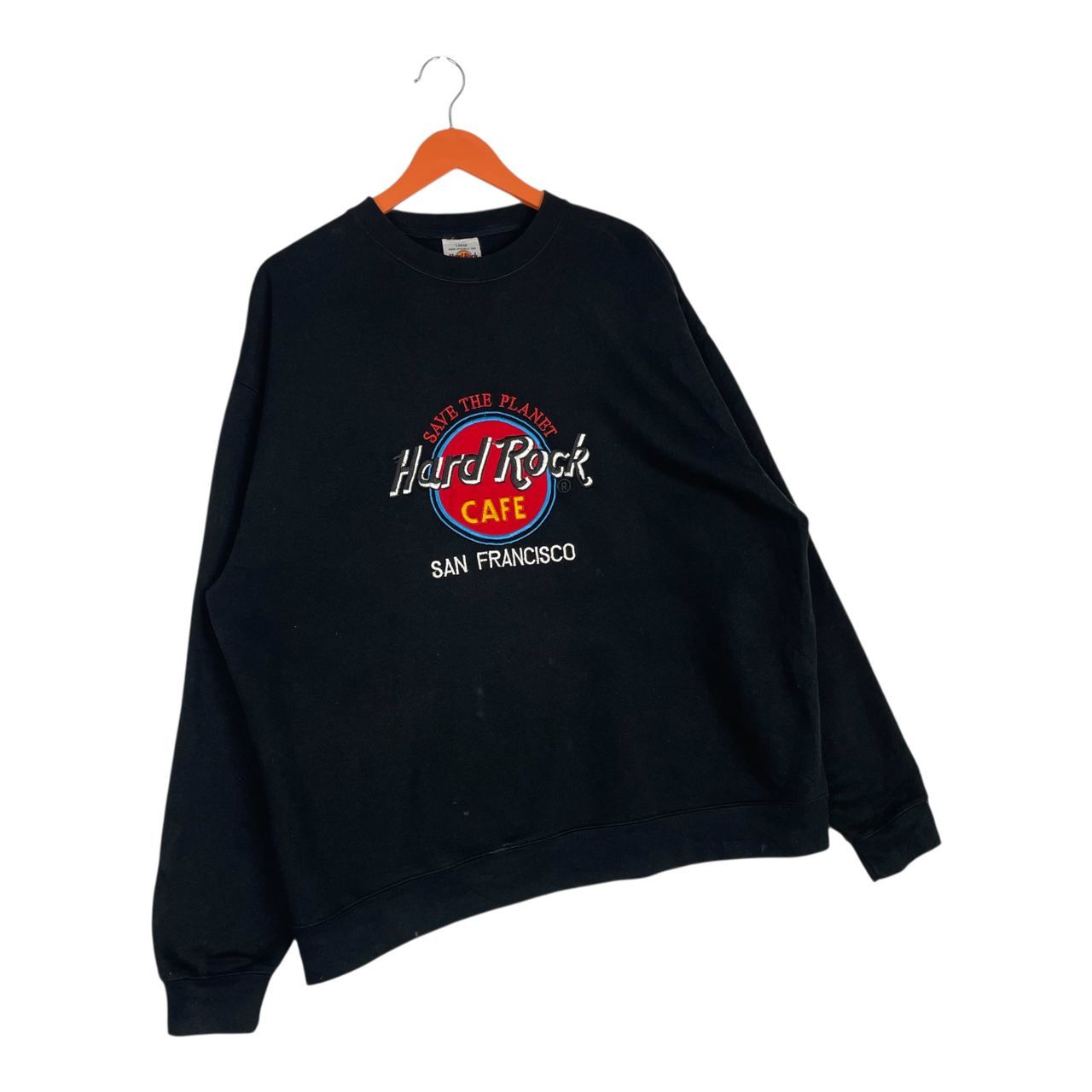 Hard Rock Cafe Rare Hard Rock Cafe San Francisco Embroided Logo Sweatshirt Size US L / EU 52-54 / 3 - 3 Thumbnail