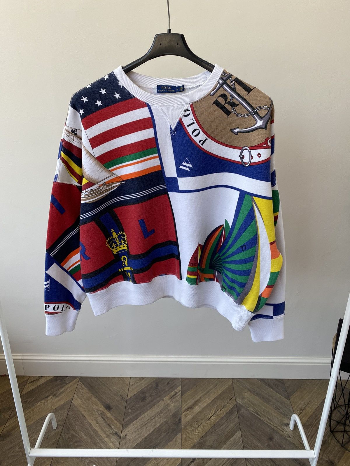 Polo Ralph Lauren Vintage Polo Ralph Lauren Multicoloured Printed Sweatshirt Size US M / EU 48-50 / 2 - 1 Thumbnail
