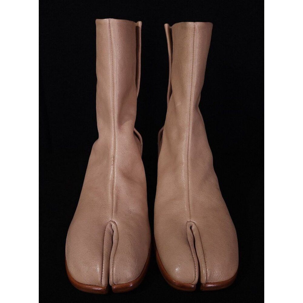 maison margiela camel toe boots