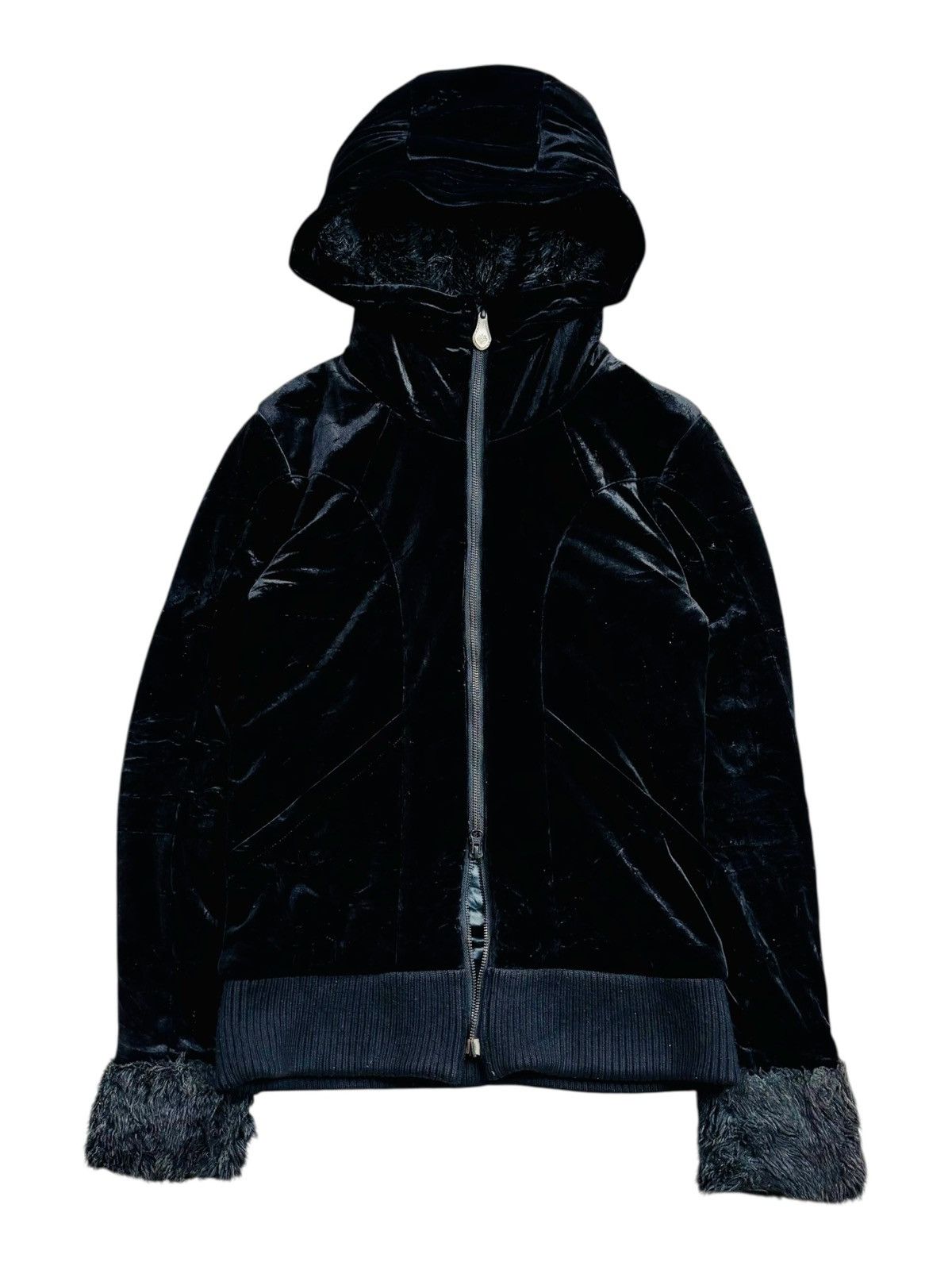 Obelisk Archive Obelisk - Vanta Black Velour Jacket Size US M / EU 48-50 / 2 - 2 Thumbnail