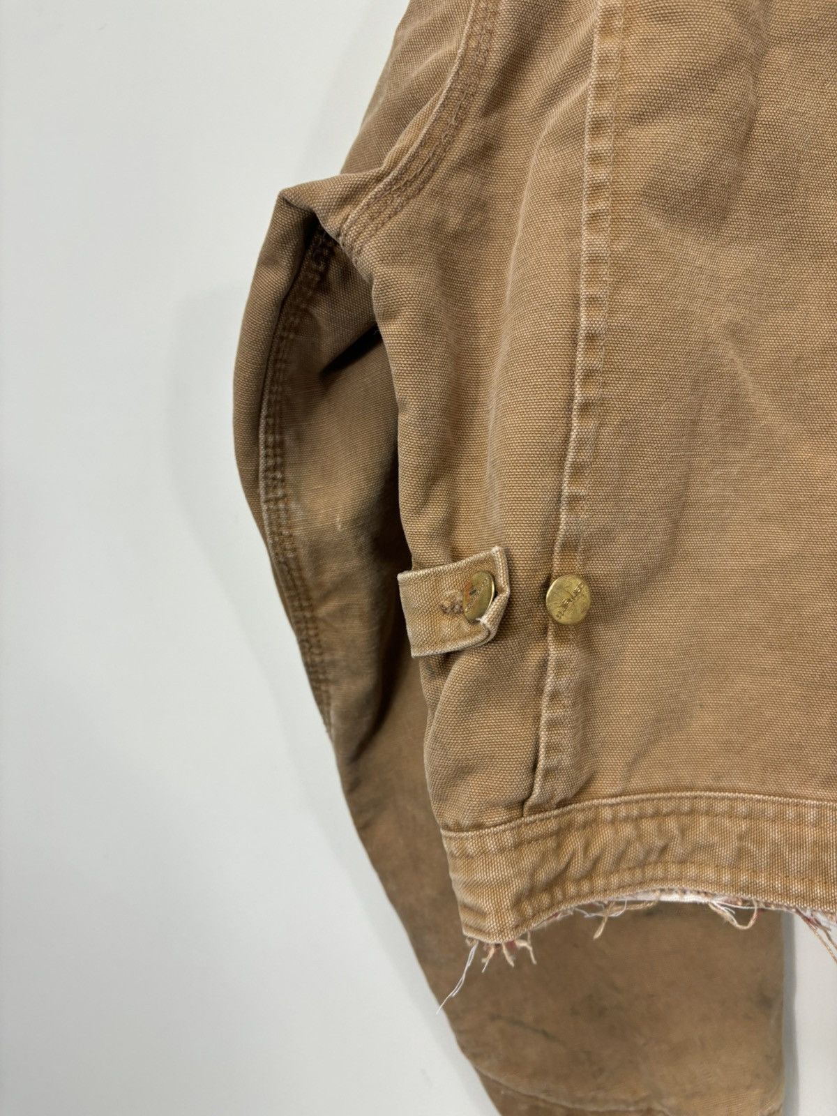 Carhartt Vintage 90s Carhartt Made In USA Washed Boxy Cropped Jacket Size US L / EU 52-54 / 3 - 22 Thumbnail