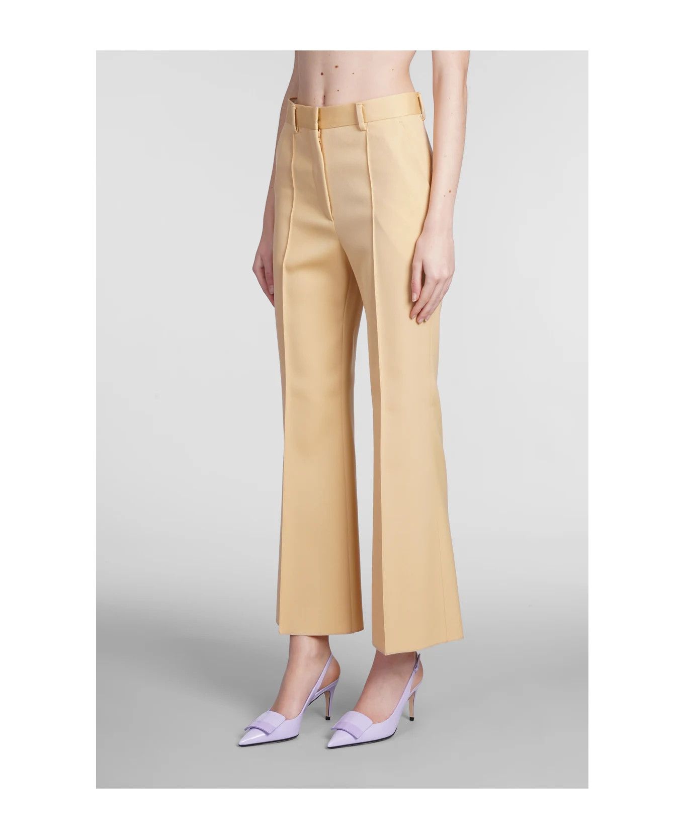 Lanvin o1y0326 Casual Pant in Beige Size 27" / US 4 / IT 40 - 4 Thumbnail