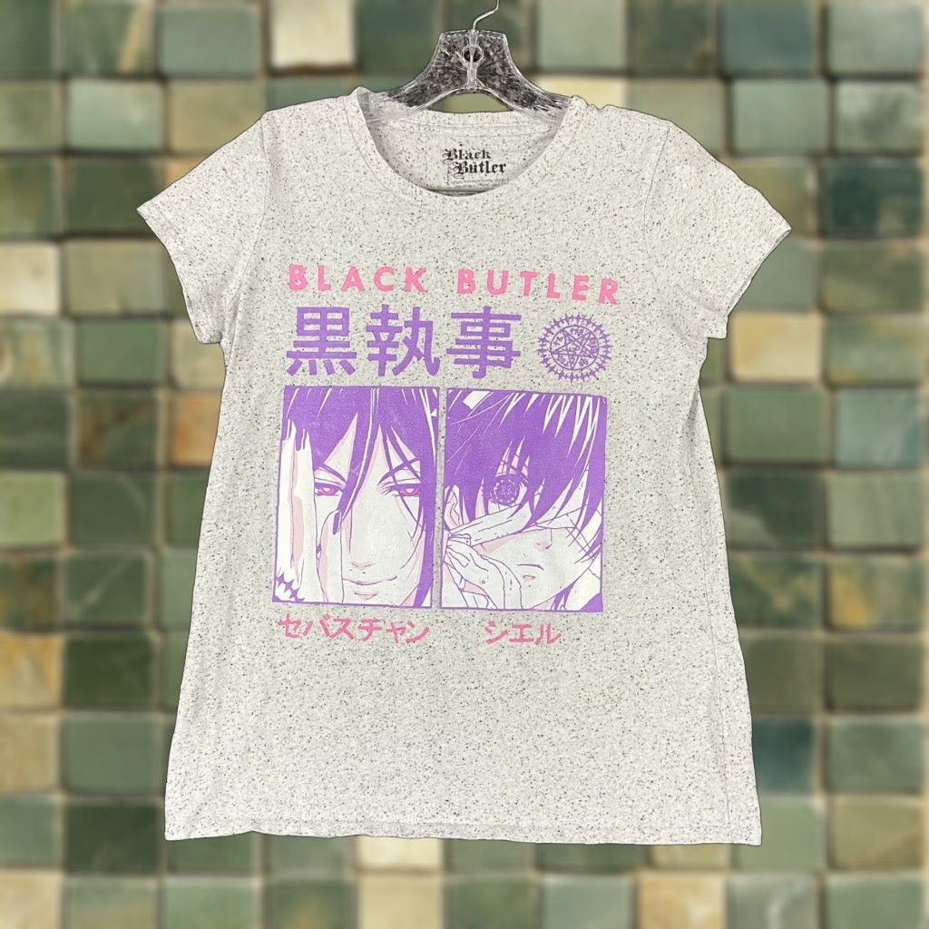 Pinko Black Butler Shirt Women Size S Multicolor White Pink Purple Short Sleeve Graphic Tee Womens Size 28" / US 6 / IT 42 - 1 Thumbnail