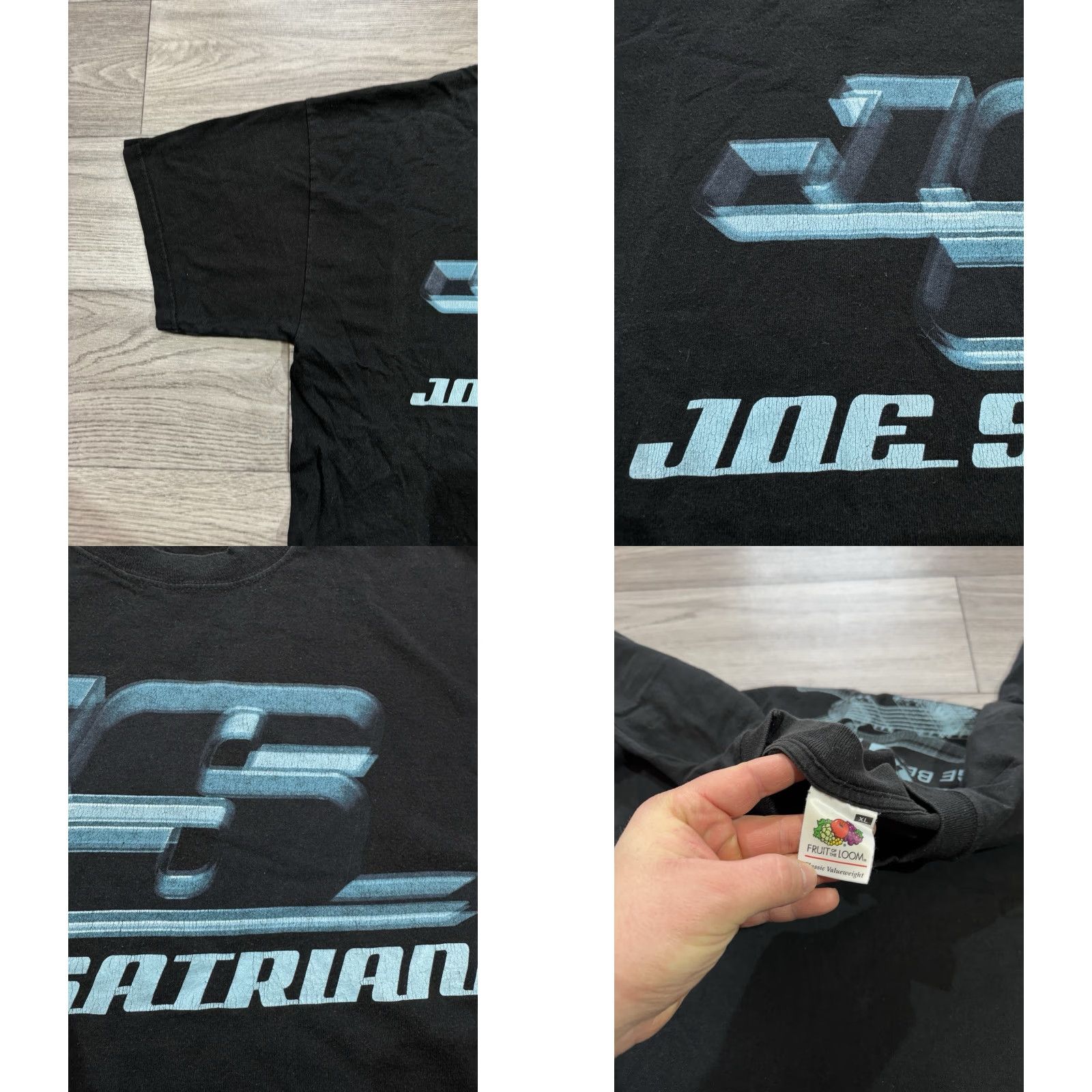 Fruit Of The Loom VINTAGE Joe Satriani Strange Beautiful Tour 2002 Black T-Shirt XL Mens Short Sleeve FXOFOT Loom Shirt Size US XL / EU 56 / 4 - 8 Thumbnail