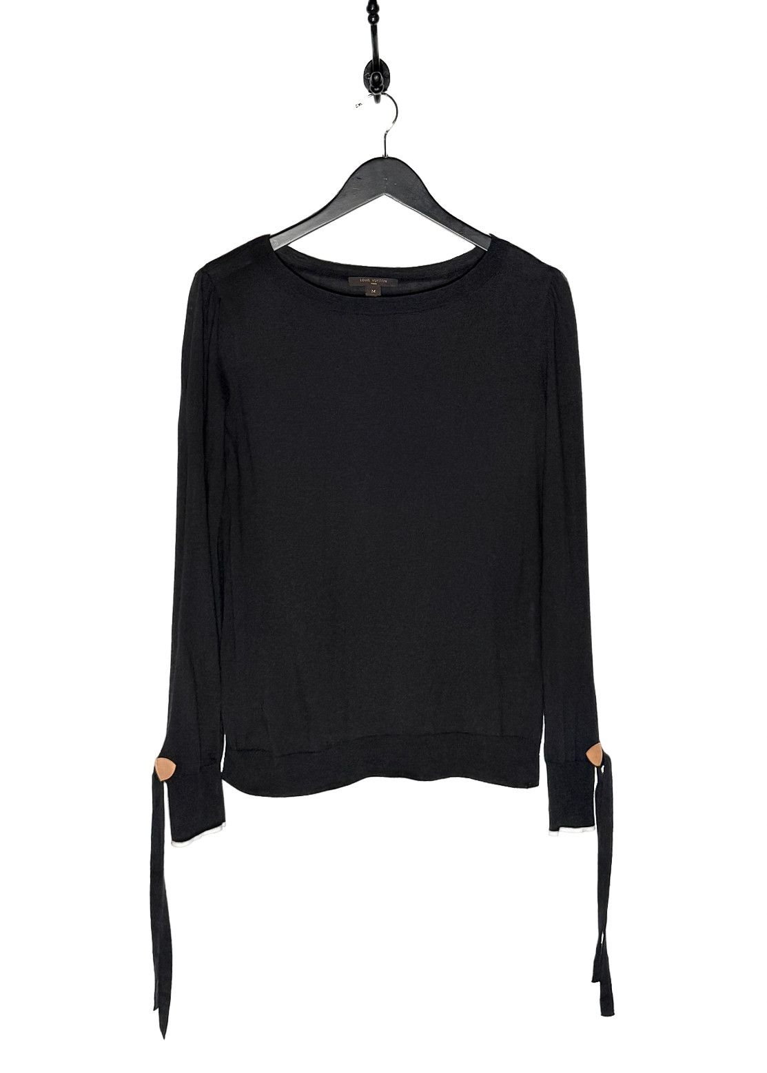 Louis Vuitton Louis Vuitton Black Cashmere Wool Open Arms Thin Sweater Size M / US 6-8 / IT 42-44 - 1 Thumbnail