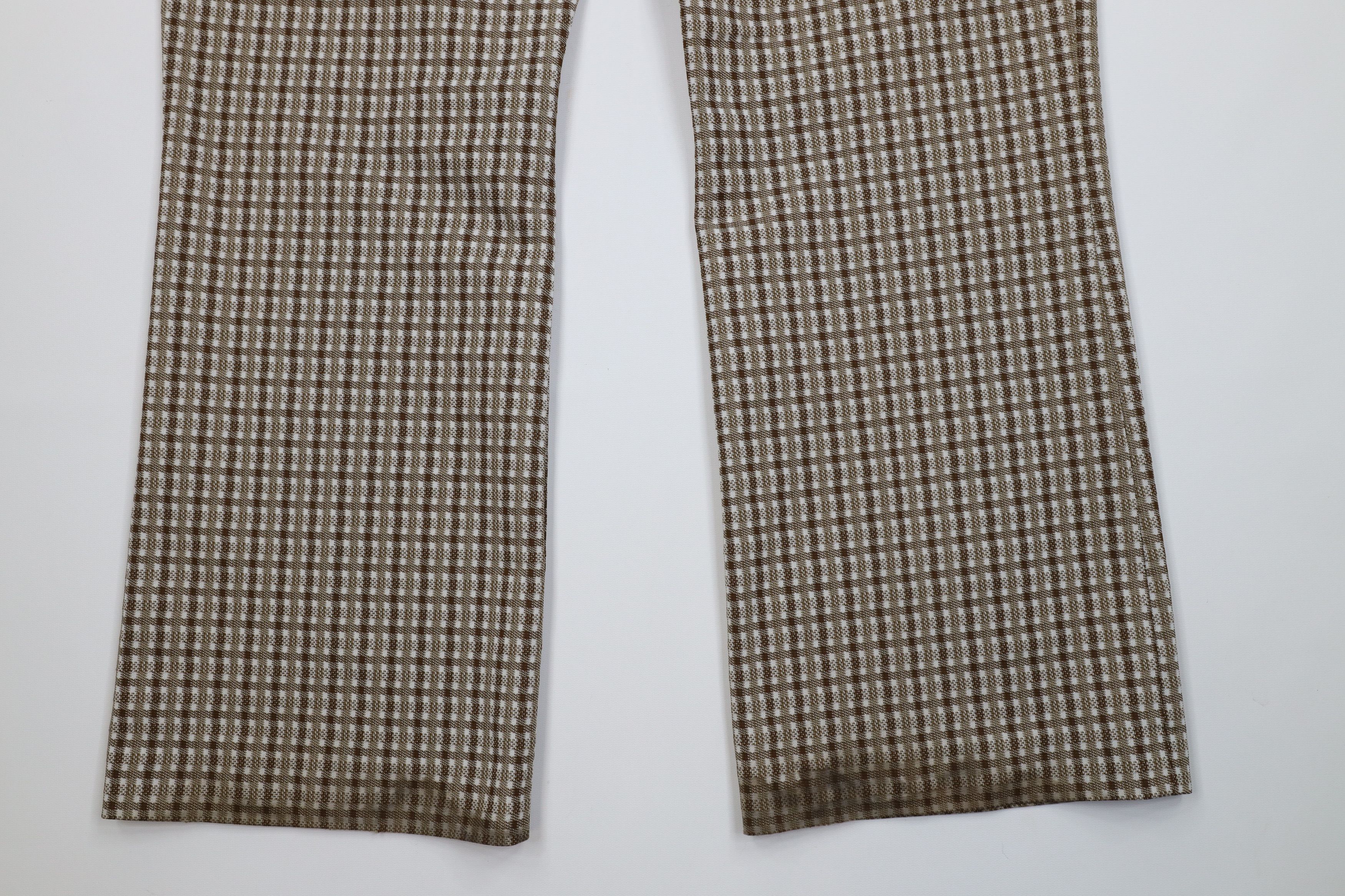 Vintage Vintage 70s Streetwear Bell Bottoms Chino Pants Plaid USA Size US 40 / EU 56 - 12 Thumbnail