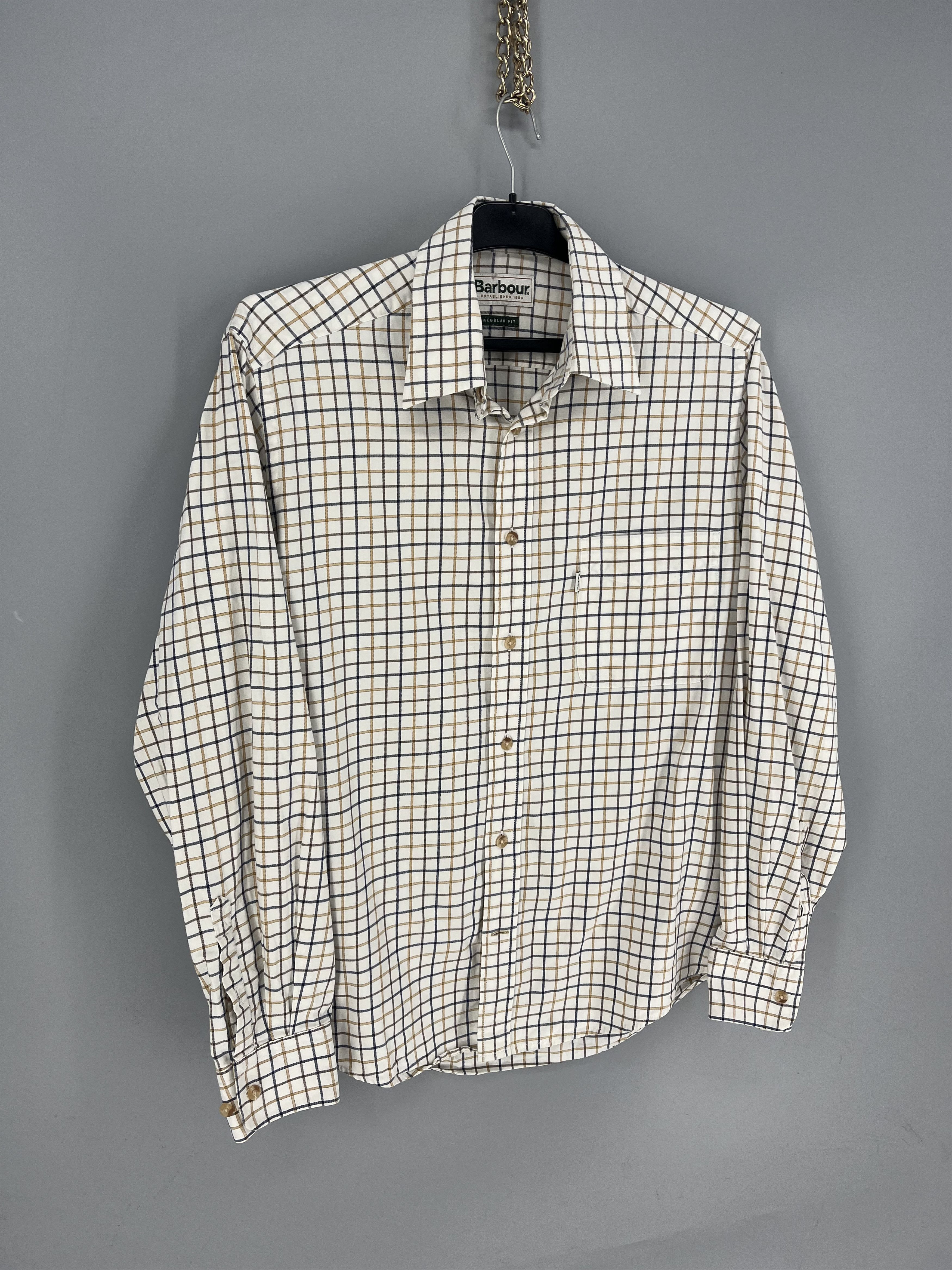 Barbour Vintage Y2K Barbour Tailored Flannel Shirt Size US M / EU 48-50 / 2 - 2 Thumbnail
