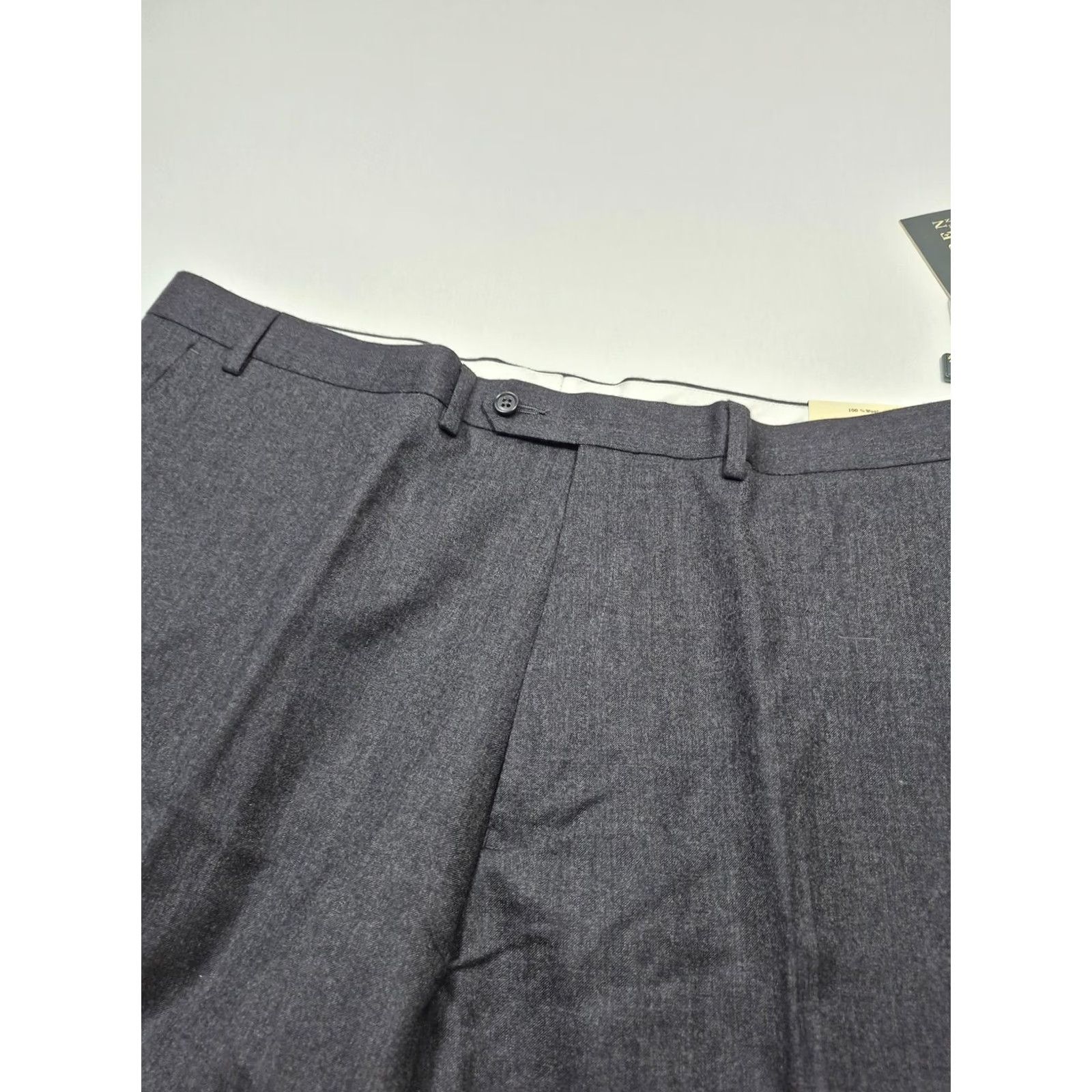 Ralph Lauren Ralph Lauren Dress Pants Mens 44x37 Gray Wool Flat Front Unhemmed NWT VTG Size US 44 / EU 60 - 2 Thumbnail