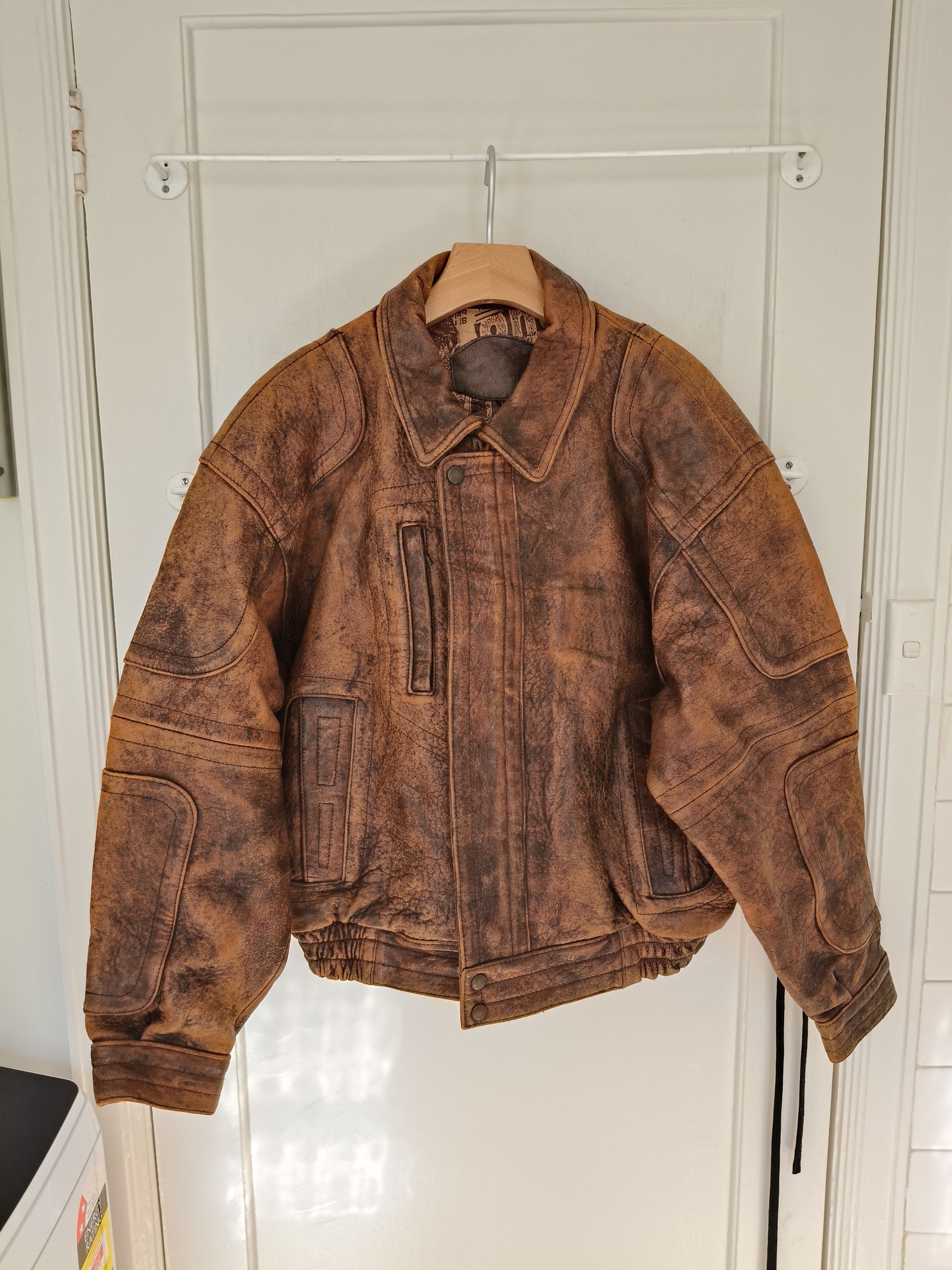Japanese Brand Vintage Wind Armor Marilyn Monroe Bomber Leather Jacket Size US L / EU 52-54 / 3 - 2 Thumbnail