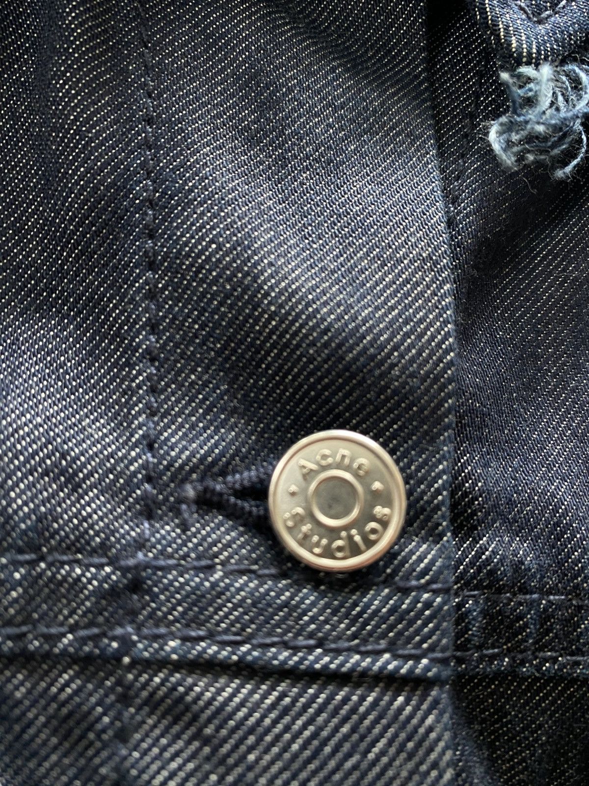 Acne Studios Acne Studios Cropped Denim Jacket Size M / US 6-8 / IT 42-44 - 5 Thumbnail