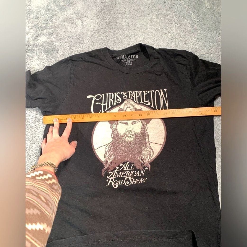 Vintage Chris Stapleton All American Road Show Large Tee T-Shirt Women Black L Size L / US 10 / IT 46 - 4 Thumbnail