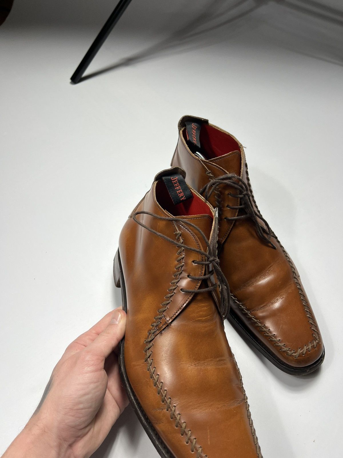Jeffery West Rare Vintage Jeffery West Cowboy Leather Shoes Boots Size US 9.5 / EU 42-43 - 12 Thumbnail