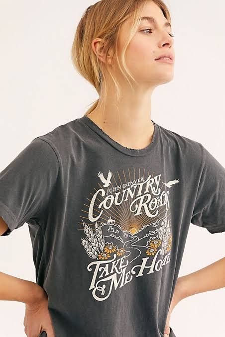 Free People Free People Country Roads tee john denver midnight rider Size M / US 6-8 / IT 42-44 - 4 Thumbnail
