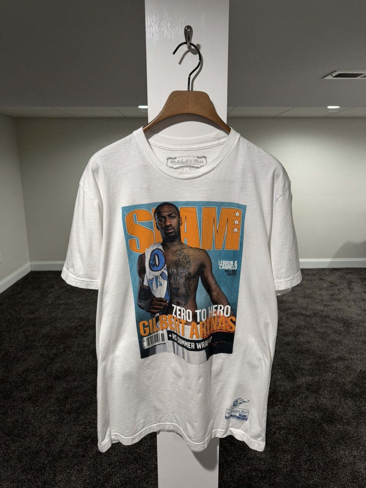 Mitchell & Ness Mitchell & Ness NBA Gilbert Arenas Agent Zero White T-Shirt Size US L / EU 52-54 / 3 - 1 Thumbnail