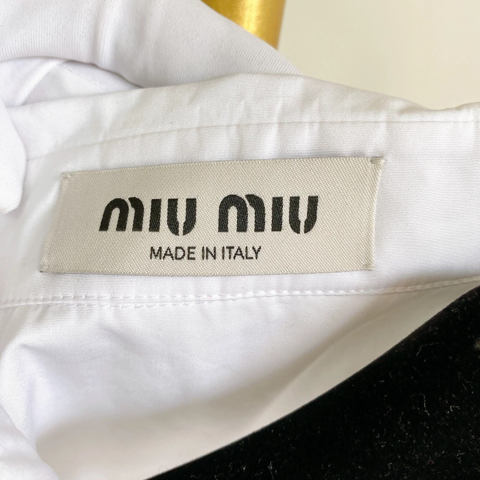 Miu Miu MIU MIU White Shirt T-Shirt 5182 Size XS / US 0-2 / IT 36-38 - 6 Thumbnail
