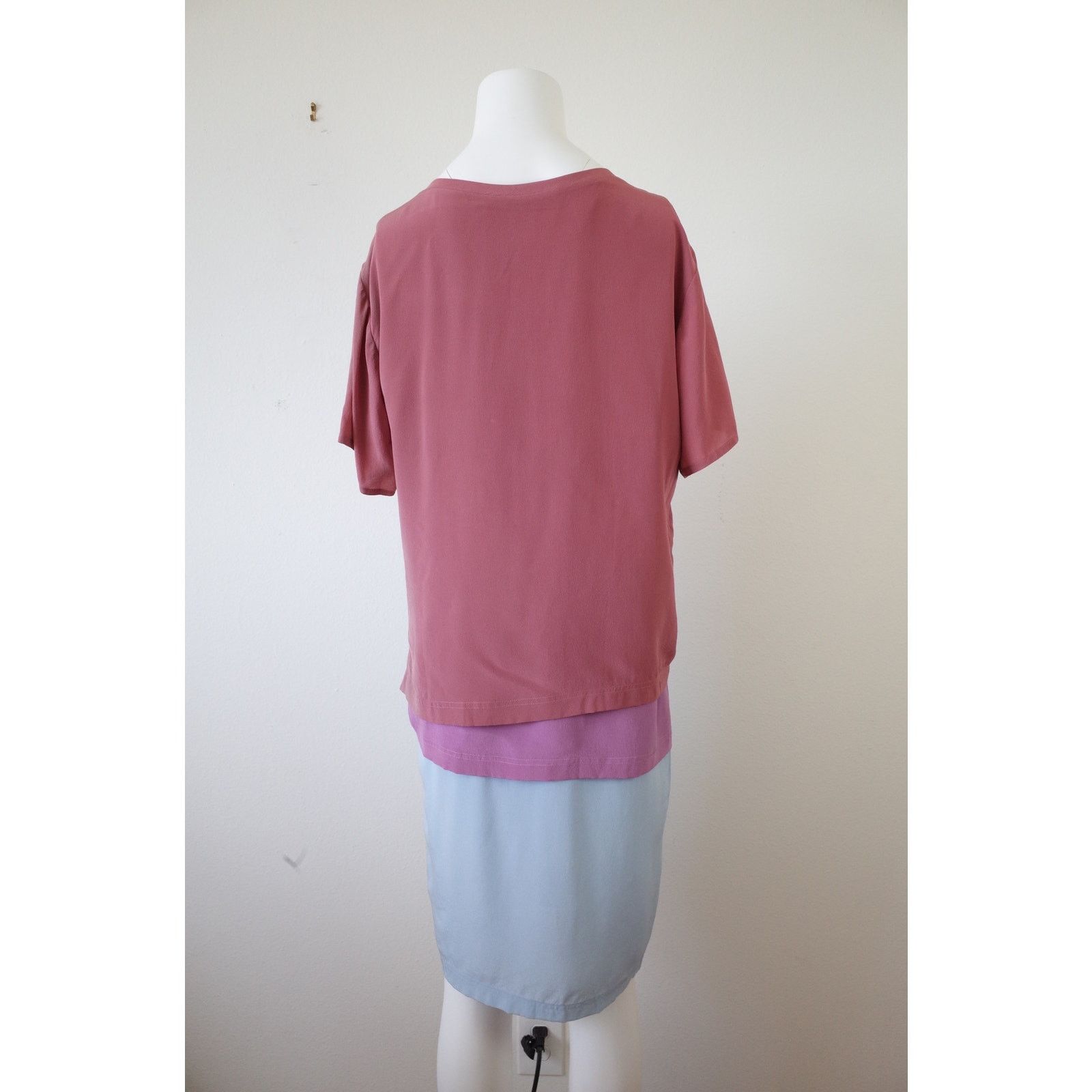 Sies Marjan Sies Marjan Silk Dress Short Sleeve Tiered Layered 4 Size S / US 4 / IT 40 - 7 Thumbnail