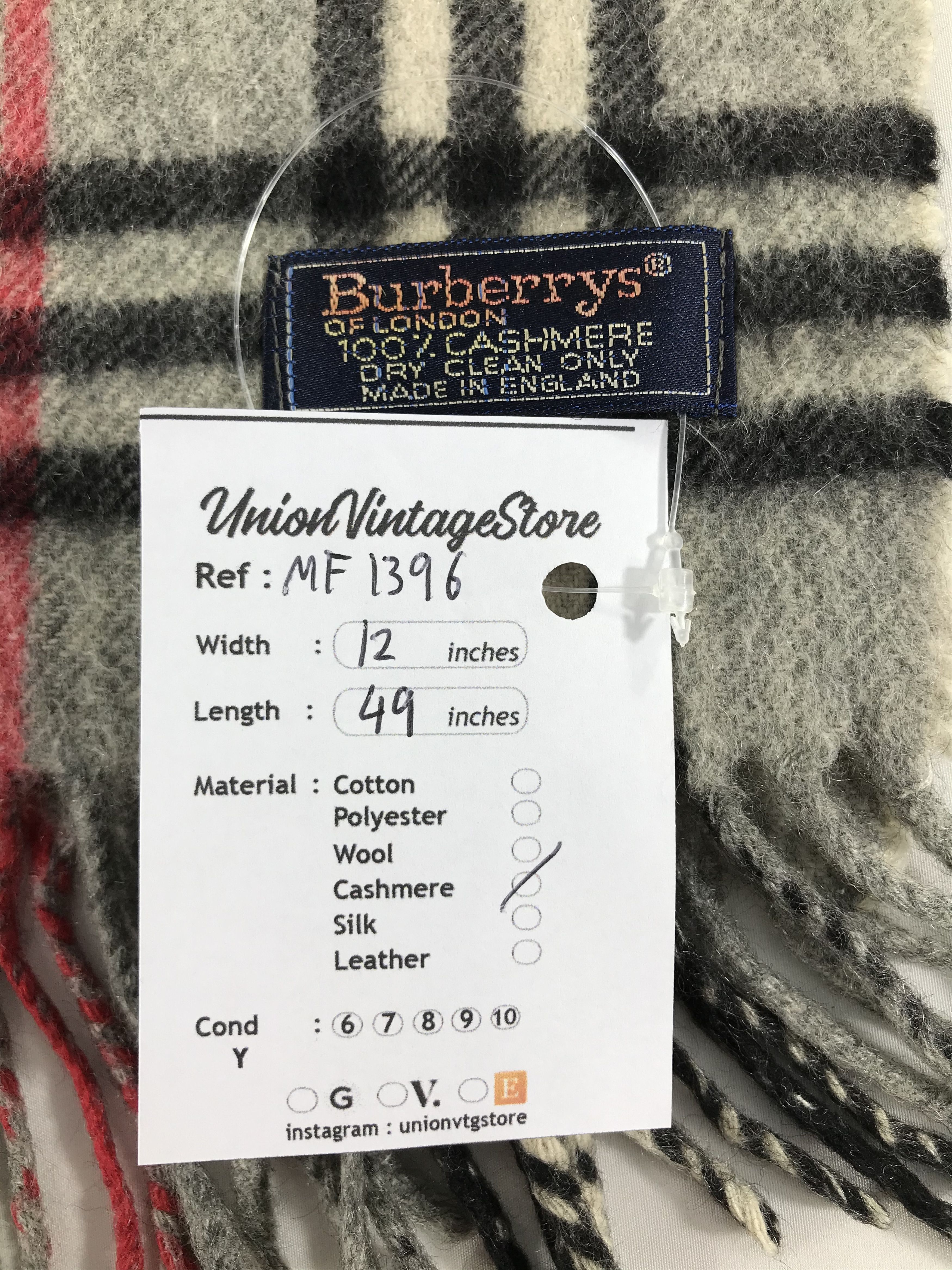 Burberry Vintage Burberry Scarf/Muffler/Neckwear MF1396 Size ONE SIZE - 4 Thumbnail