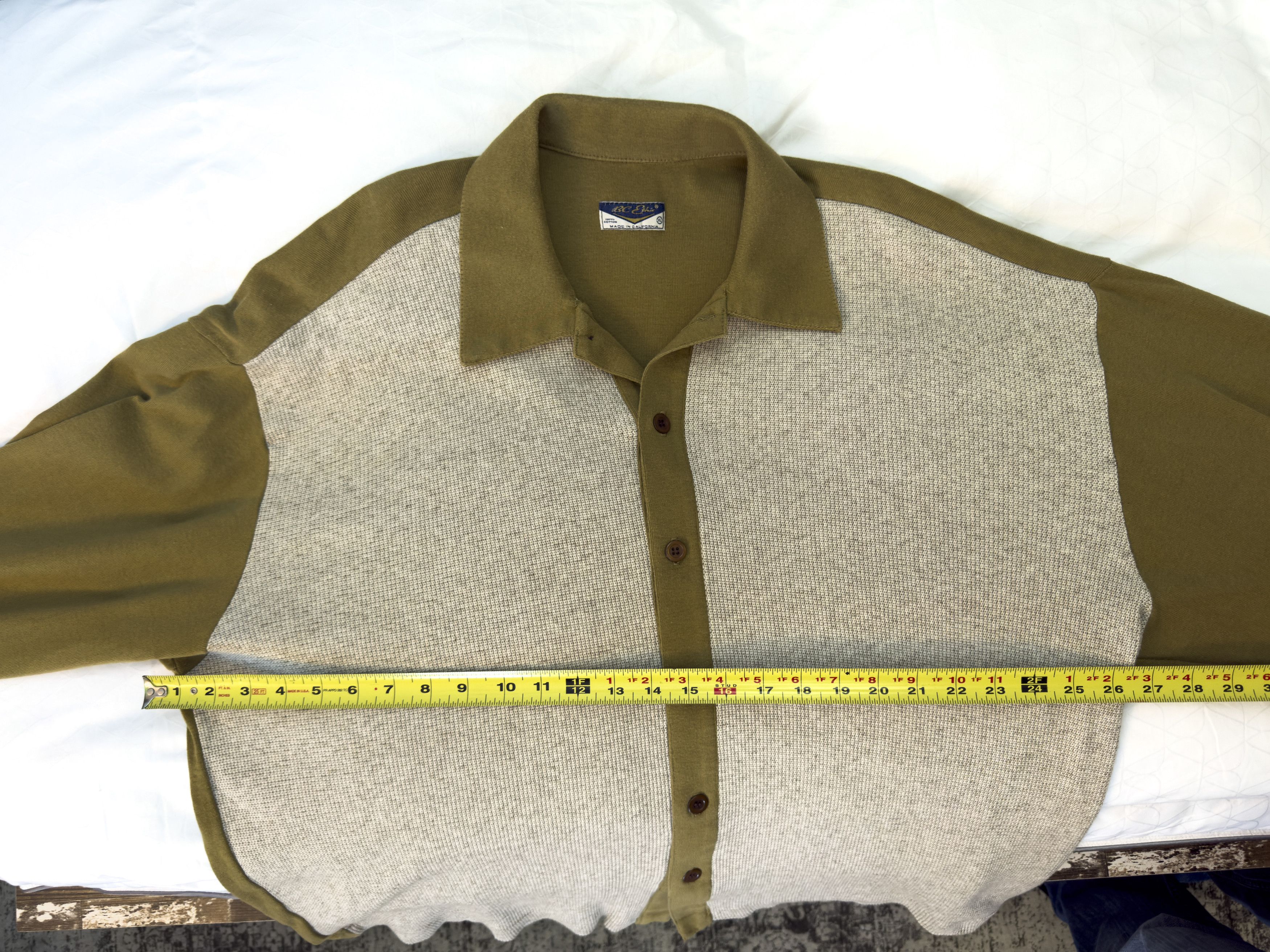 Bc Ethic Vintage BC Ethic Knit Button Up Long Sleeve Shirt Size US XL / EU 56 / 4 - 6 Thumbnail