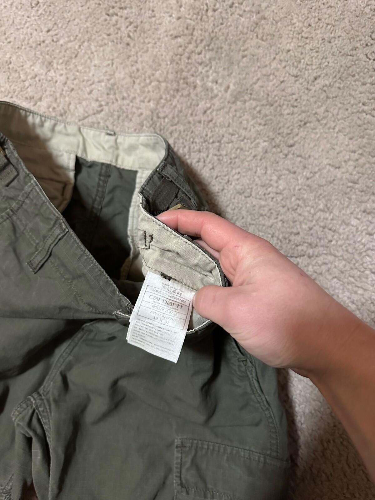 Carhartt Carhartt WIP Regular Fit Baggy Cargo Pants Y2K Bottoms 32x32 Size US 32 / EU 48 - 4 Thumbnail