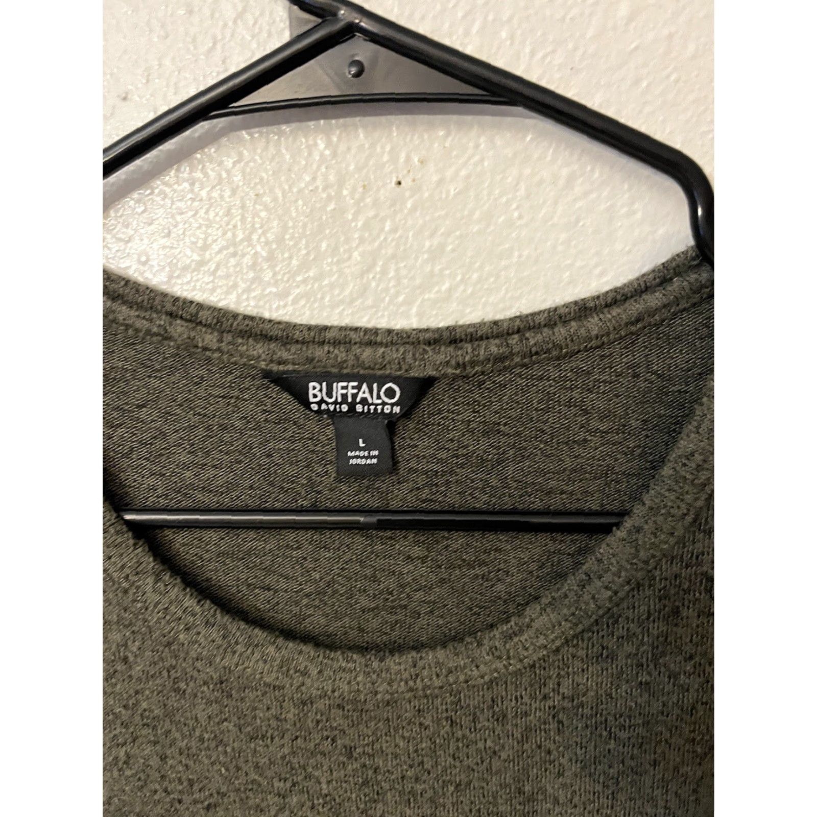 Buffalo David Bitton Women’s Buffalo David Bitton Shirt L Green Long Sleeve Round Neck Solid Size L / US 10 / IT 46 - 2 Thumbnail