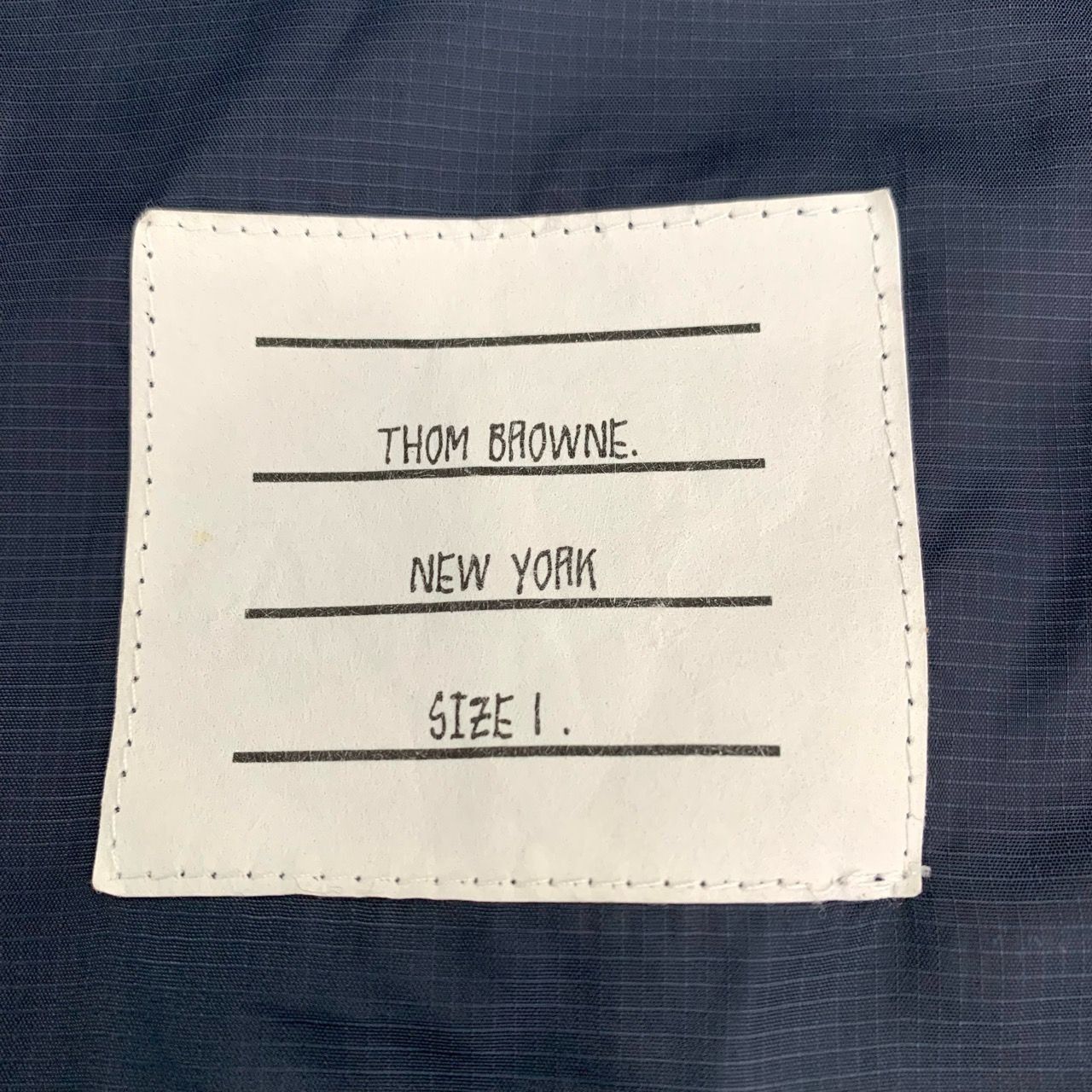 Thom Browne Thom Browne Navy Blue Long Sleeve Shirt Size 1 Made In Italy Size US S / EU 44-46 / 1 - 5 Thumbnail