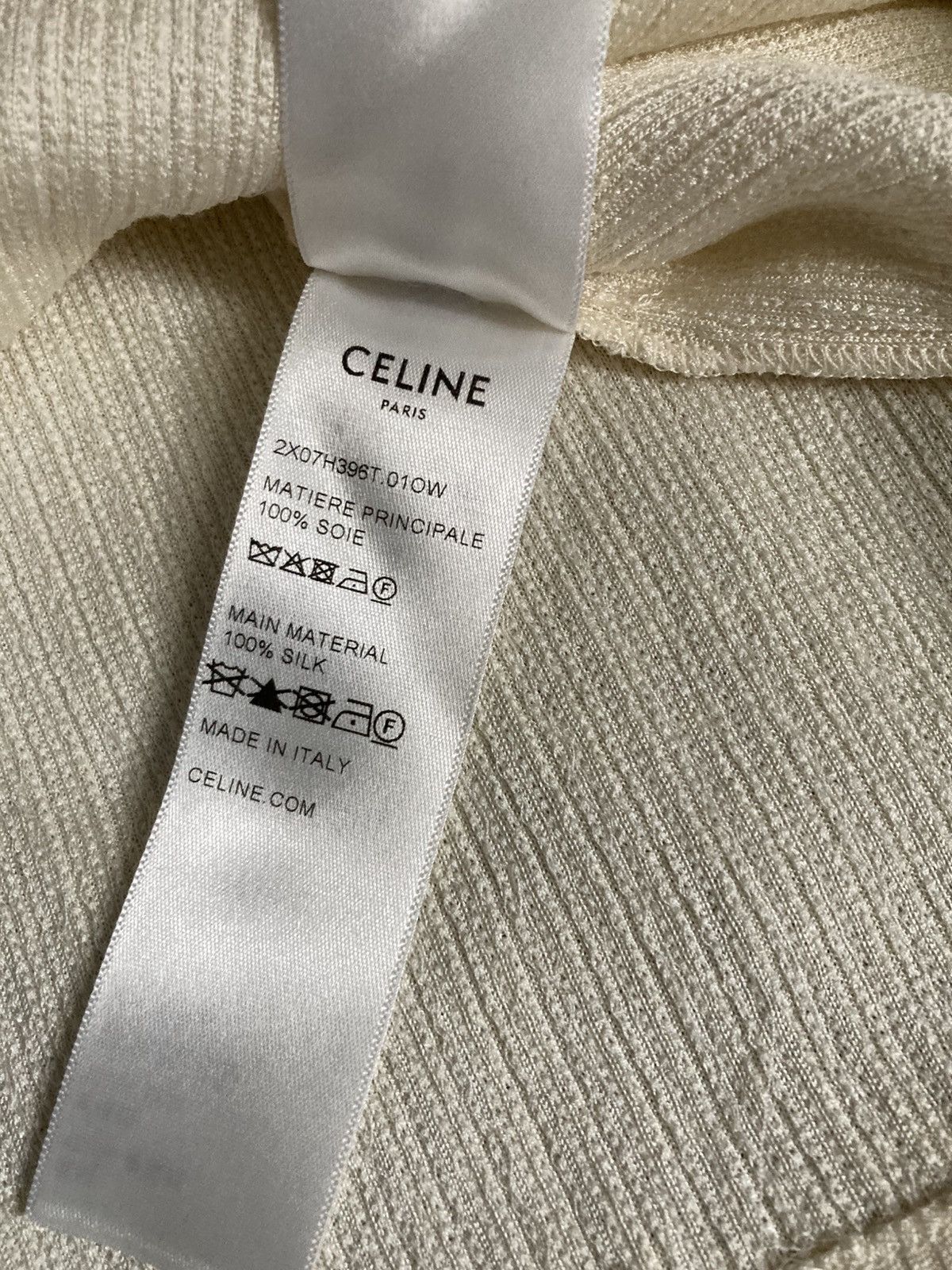 Celine × Hedi Slimane New AW23 Celine Silk Sequin Tank Top Cream 2023 Hedi Slimane Size US M / EU 48-50 / 2 - 8 Thumbnail