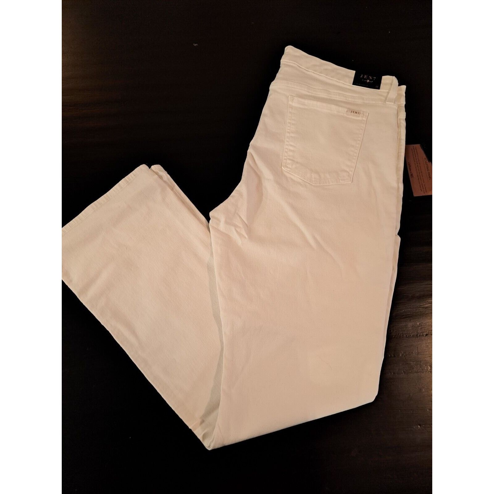 7 For All Mankind 7 For All Mankind Jen 7 Slim Bootcut Jeans White size 12 Size 34" / US 12 / IT 48 - 3 Thumbnail
