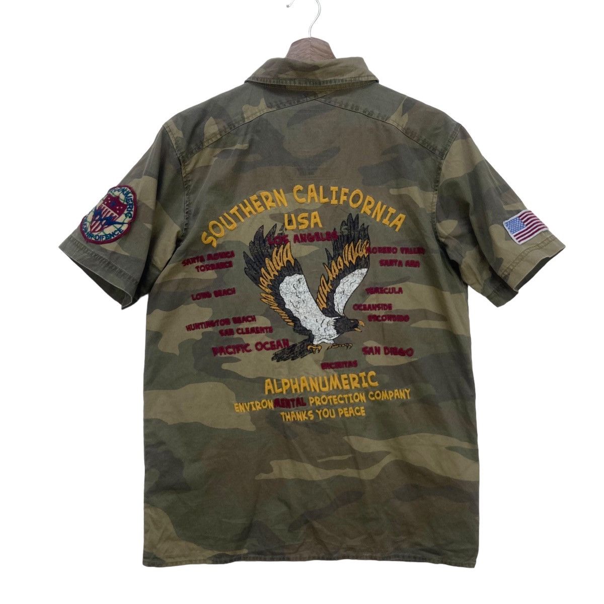 Alphanumeric Southern California USA Flag Eagle Logo Utility Shirt Size US S / EU 44-46 / 1 - 1 Thumbnail