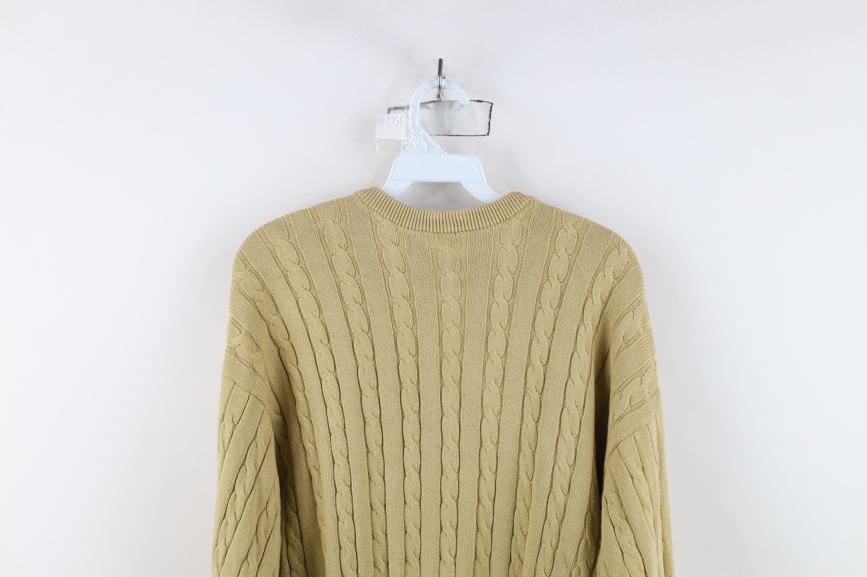 Vintage Vintage 90s Streetwear Chunky Cable Knit Crewneck Sweater Size US XL / EU 56 / 4 - 9 Thumbnail