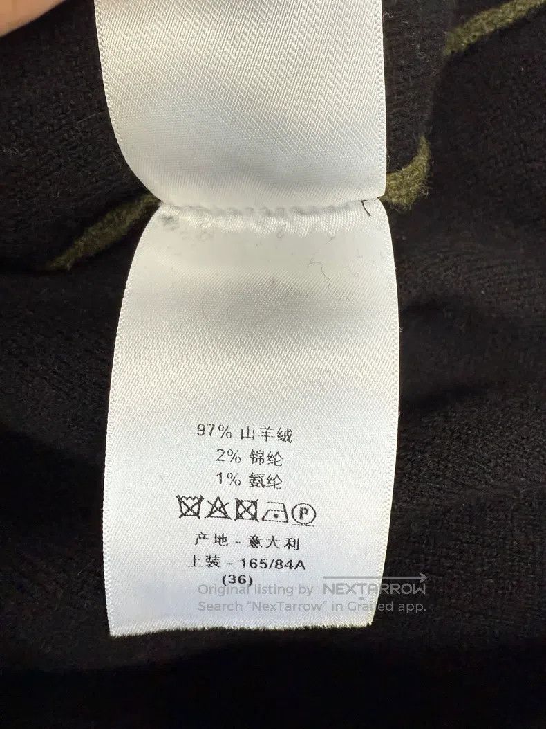 Dior Dior Olive green digital 8logo cashmere sweater Size XS / US 0-2 / IT 36-38 - 5 Thumbnail