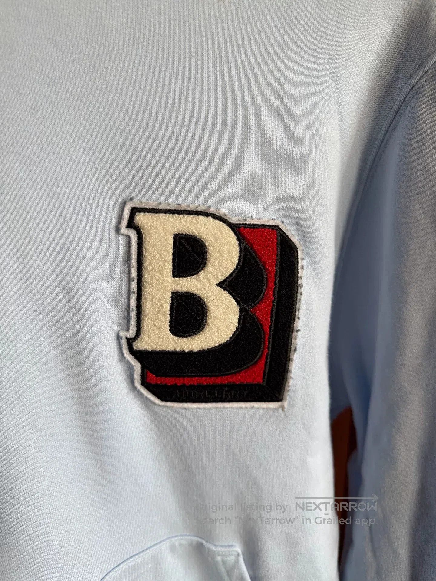 Burberry Burberry Men's White Logo Hoodie. Size US L / EU 52-54 / 3 - 3 Thumbnail