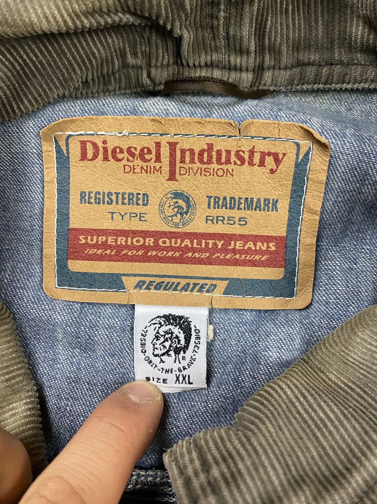 Diesel Diesel denim jacket vintage trashed made in italy archive Size US XXL / EU 58 / 5 - 5 Thumbnail