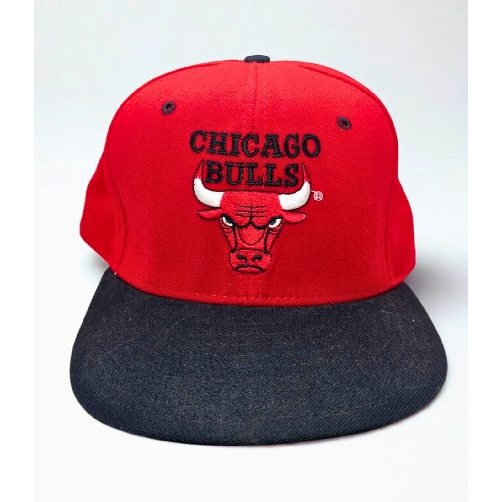 New Era Chicago Bulls NBA New Era 59FIFTY Fitted Hat 7 1/2 Wool USA Size ONE SIZE - 4 Thumbnail