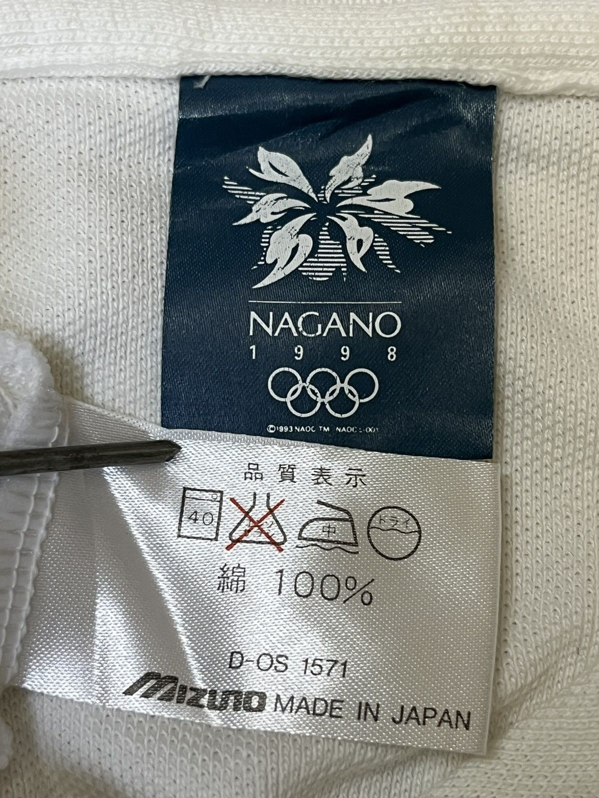 USA Olympics Vintage mizuno OLYMPIC NAGANO winter games 1998 polo shirt Size US L / EU 52-54 / 3 - 11 Thumbnail