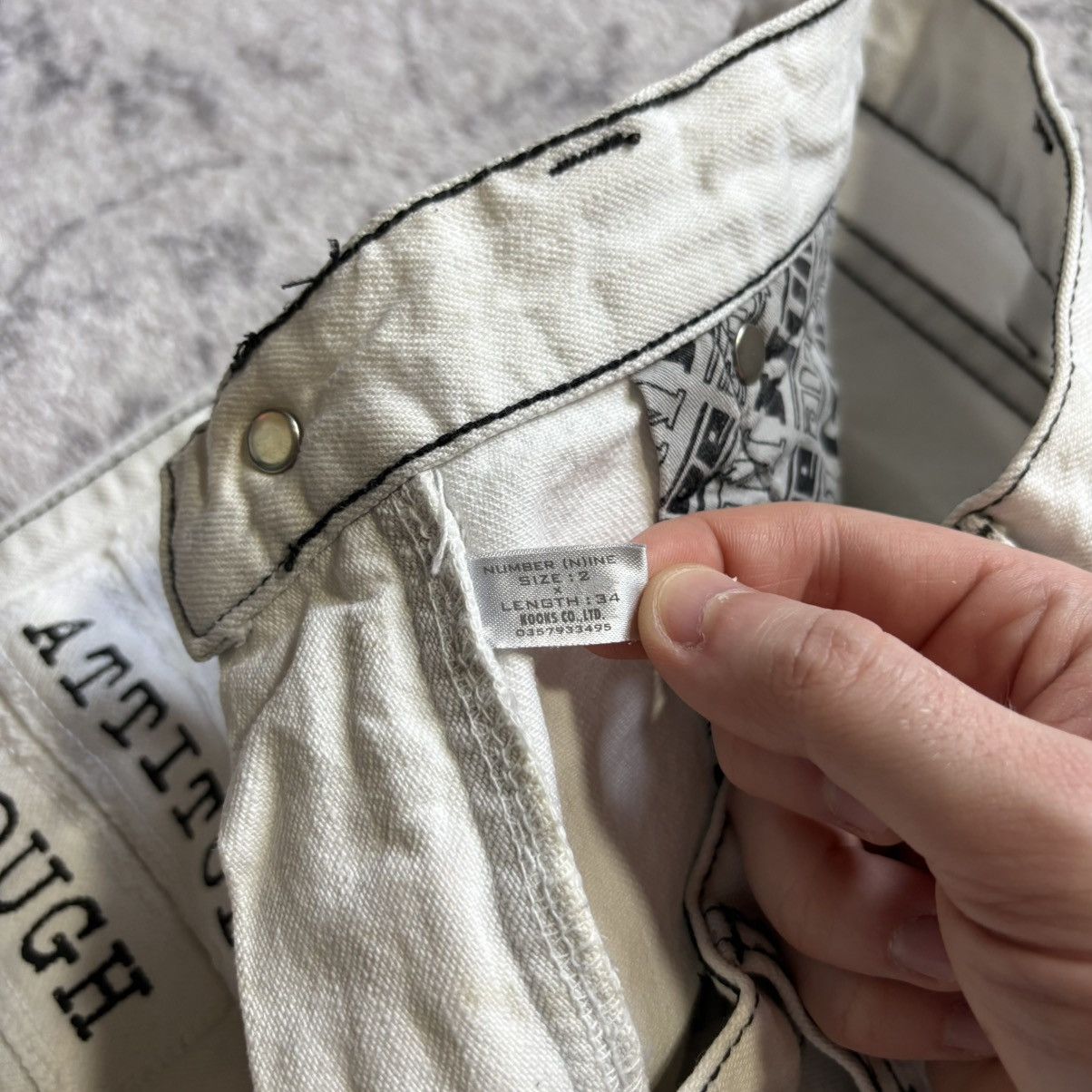 Number (N)ine Number (N)ine SS02 Modern Age Poem Patchwork Jeans | Size 2 Size US 30 / EU 46 - 10 Thumbnail