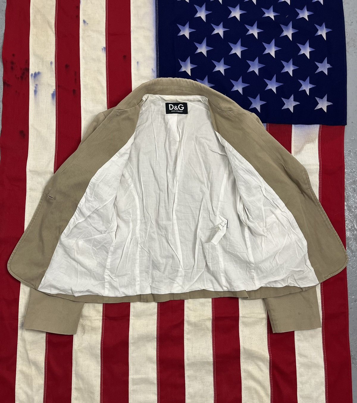 Dolce & Gabbana Dolce & Gabbana D&G Blazer - Classic Beige, Made in Italy Size XL / US 12-14 / IT 48-50 - 2 Thumbnail