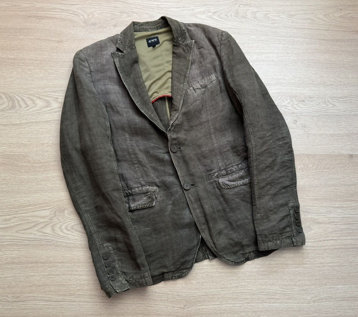 Costume National Vintage Costume National Faded Luxury Linen Designer Blazer Size 36R - 1 Thumbnail