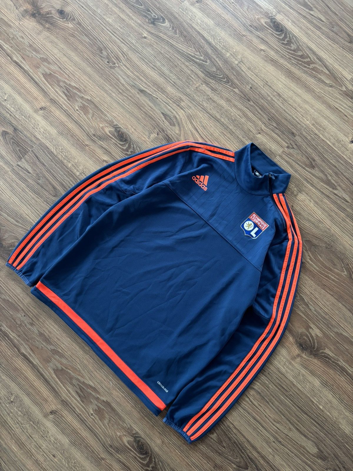 Adidas × Vintage Adidas Fc Olympique Lyon training jersey 2015/16 france Size US M / EU 48-50 / 2 - 2 Thumbnail