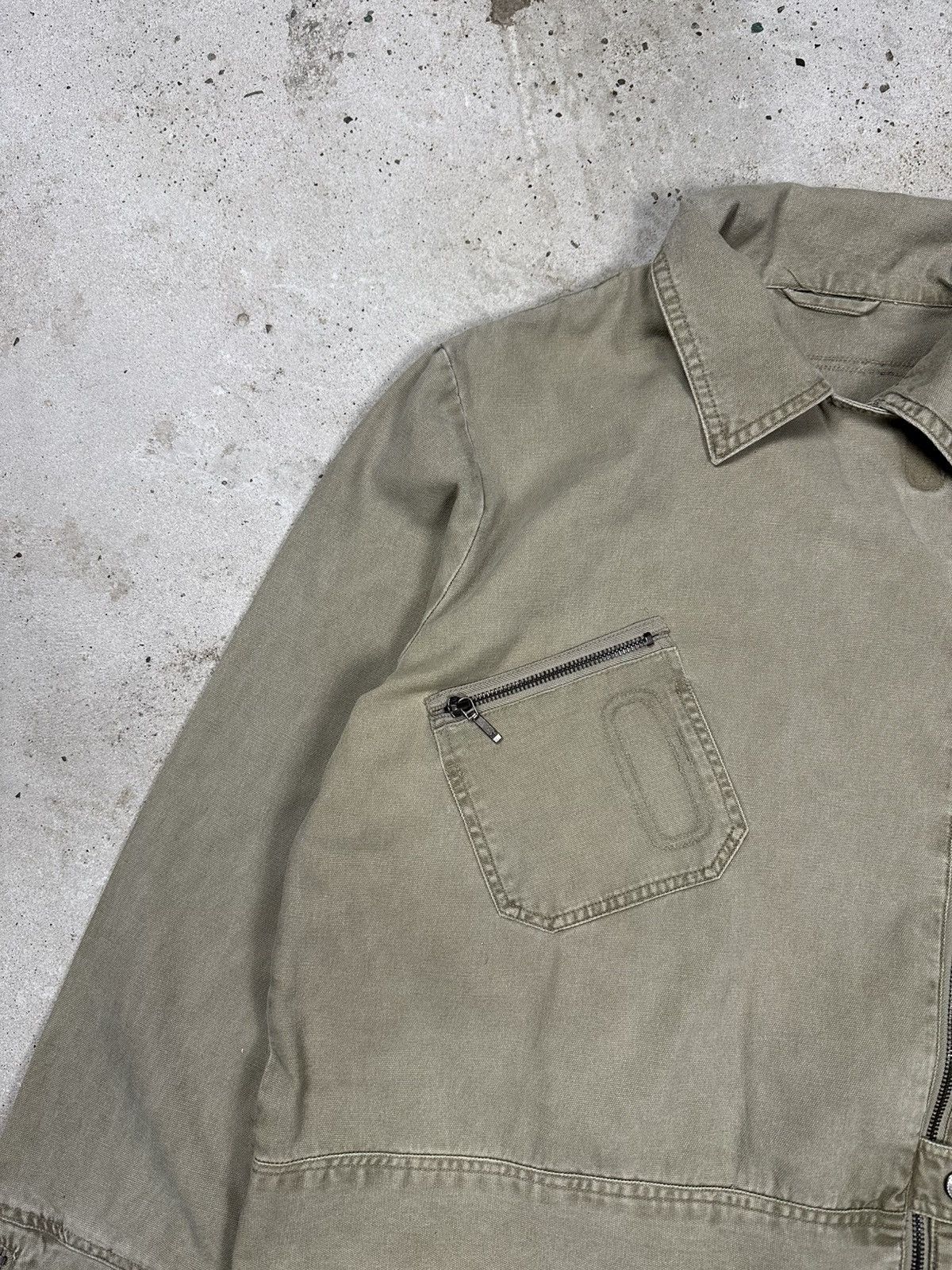 Japanese Brand Vintage Y2K Asymmetrical Utility Light Jacket Army Style Size US M / EU 48-50 / 2 - 6 Thumbnail