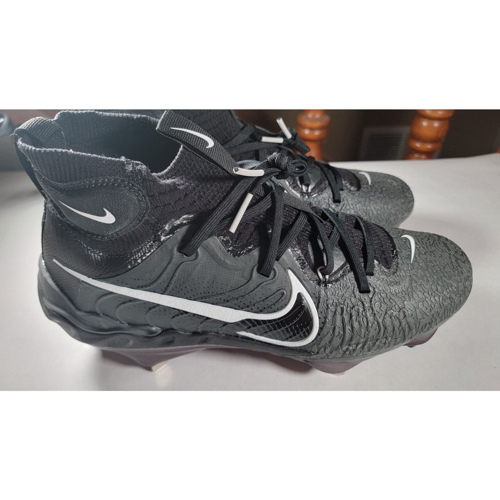 Nike Nike Alpha Huarache NXT Metal Baseball Cleats Blk, M Sz 10 Size US 10 / EU 43 - 1 Thumbnail