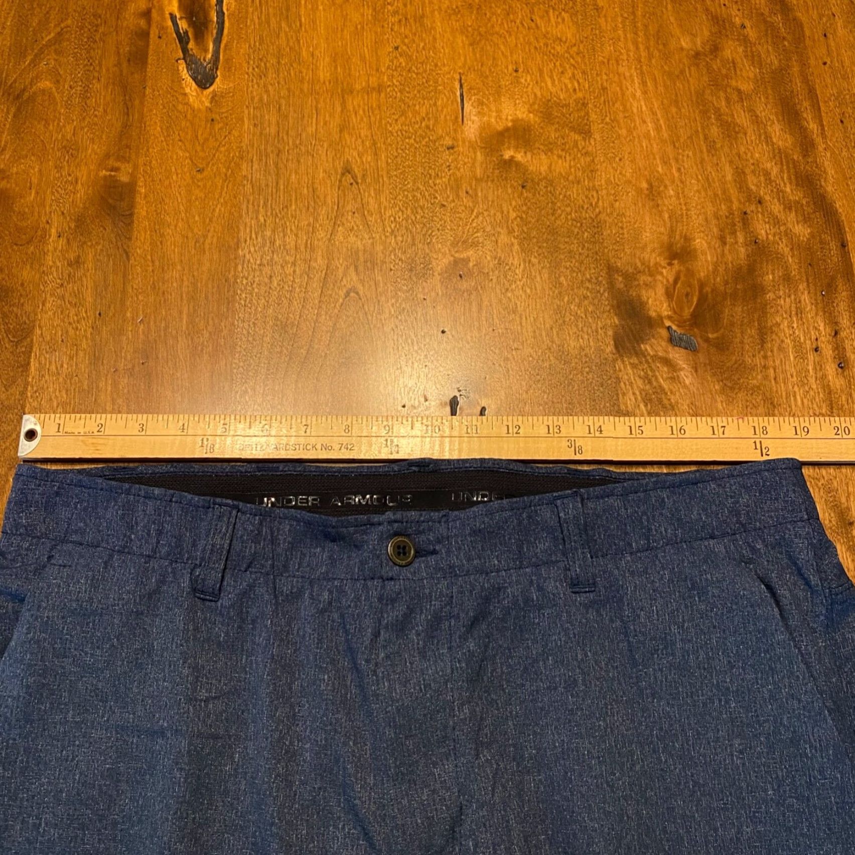 Under Armour Under Armour Pants Mens 38x30 Blue Golf Outdoors Belt Loops 5-Pocket Chino Regular Straight Vintage No Size US M / EU 48-50 / 2 - 4 Thumbnail