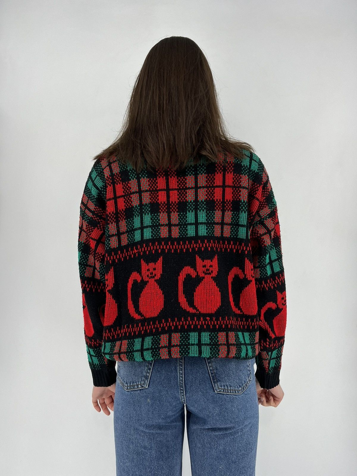 Other Knit Street Vintage Womens Sweater Art Made in USA Size M / US 6-8 / IT 42-44 - 4 Thumbnail
