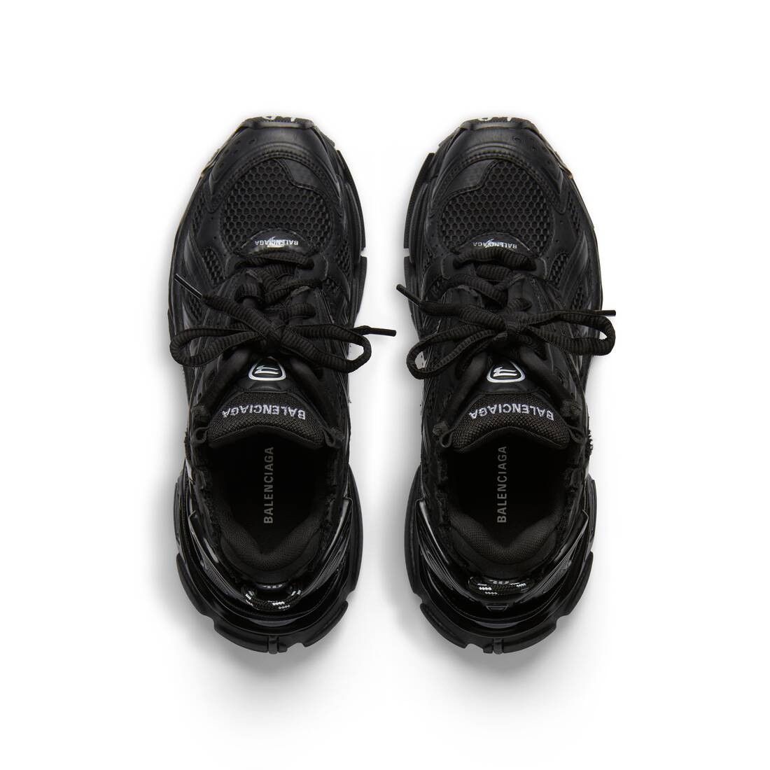 Balenciaga o1bcso1str0625 Runner Sneakers in Black Size US 9 / EU 42 - 3 Thumbnail