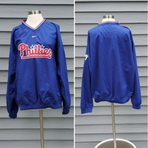 MLB × Nike × Vintage Vintage 90s y2k Nike Center Swoosh Philadelphia Phillies Size US L / EU 52-54 / 3 - 6 Thumbnail