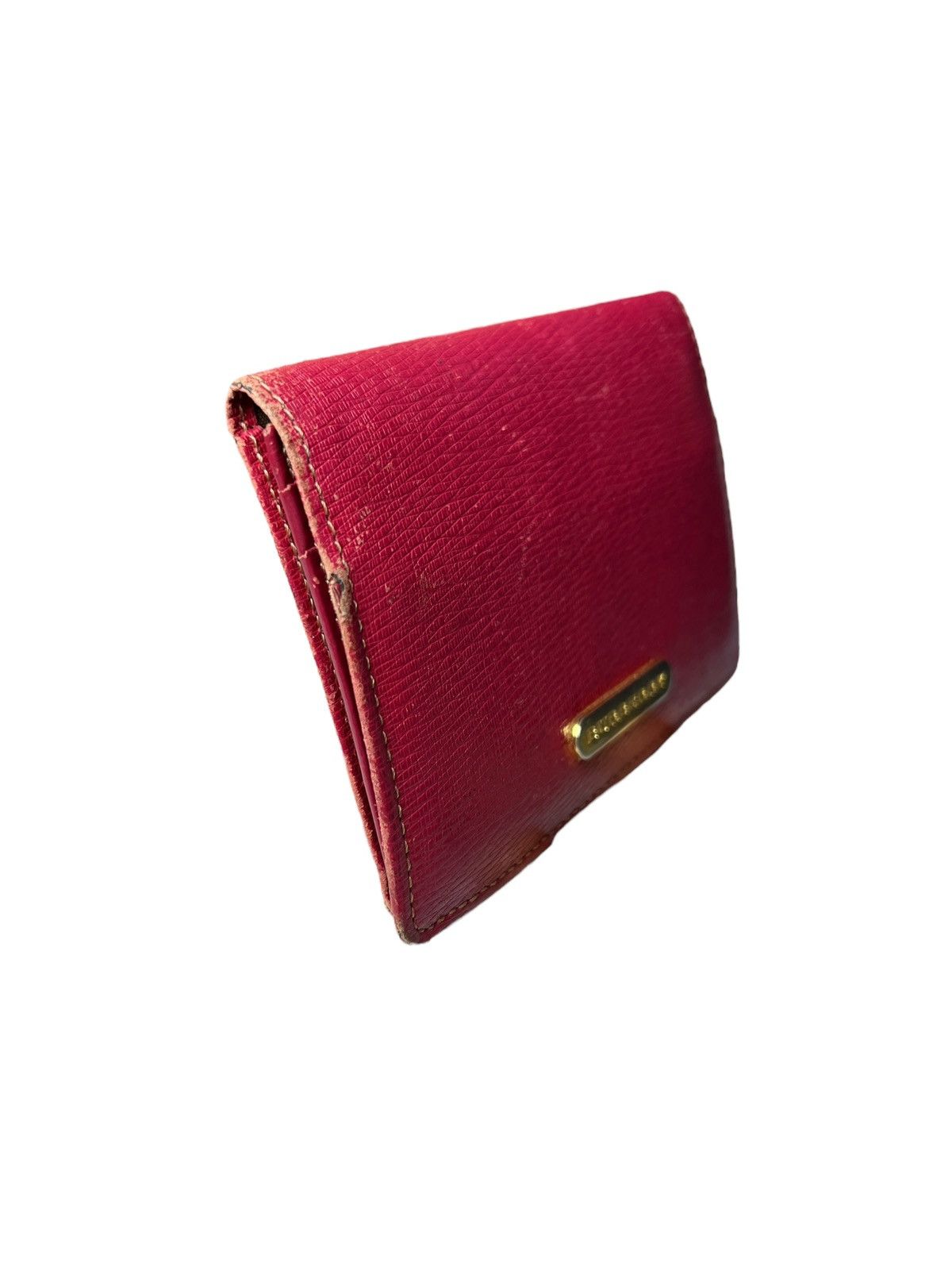Burberry Burberry Red Leather Card Holder Size ONE SIZE - 4 Thumbnail